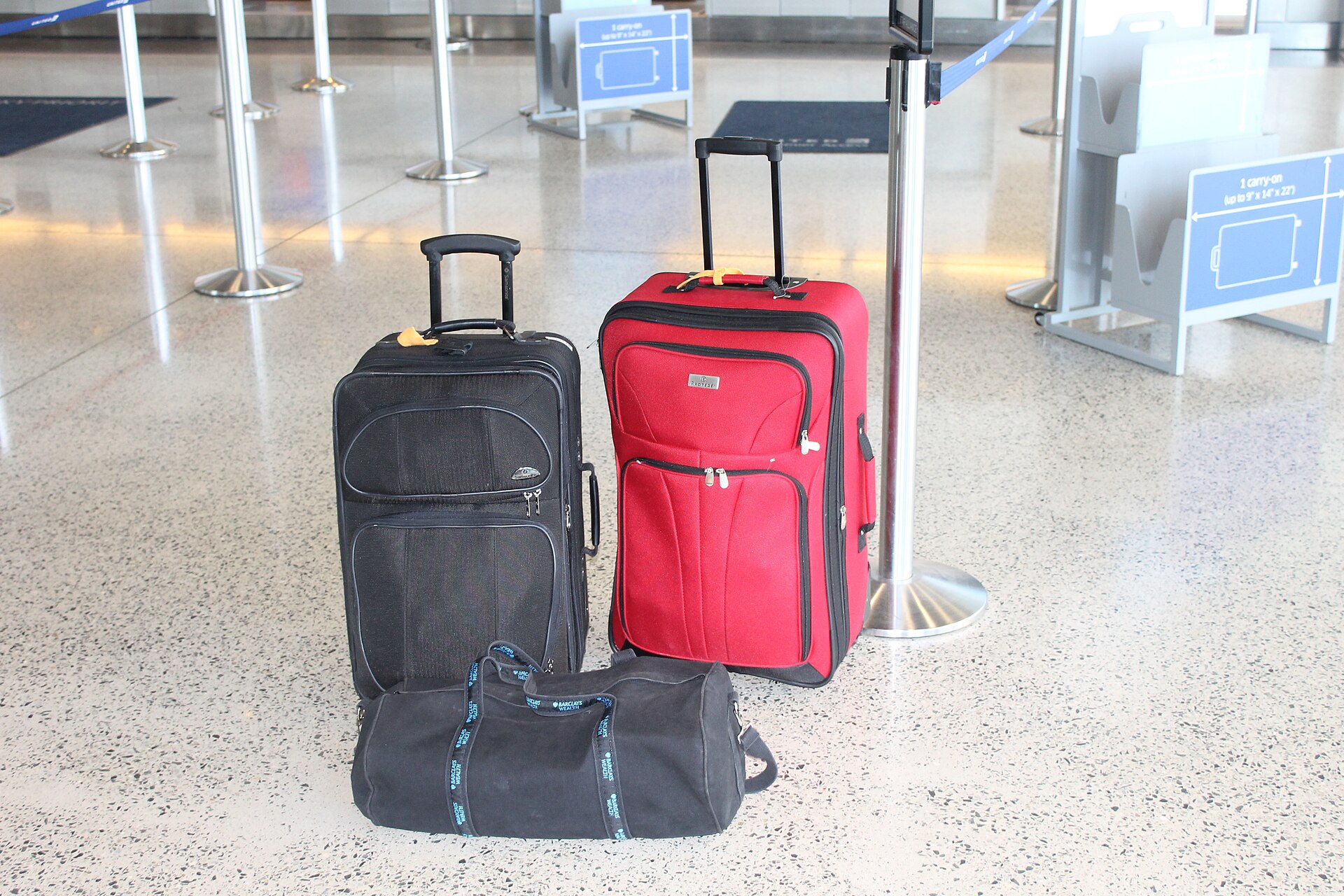 Luggage at an airport — labour emigration and remittances