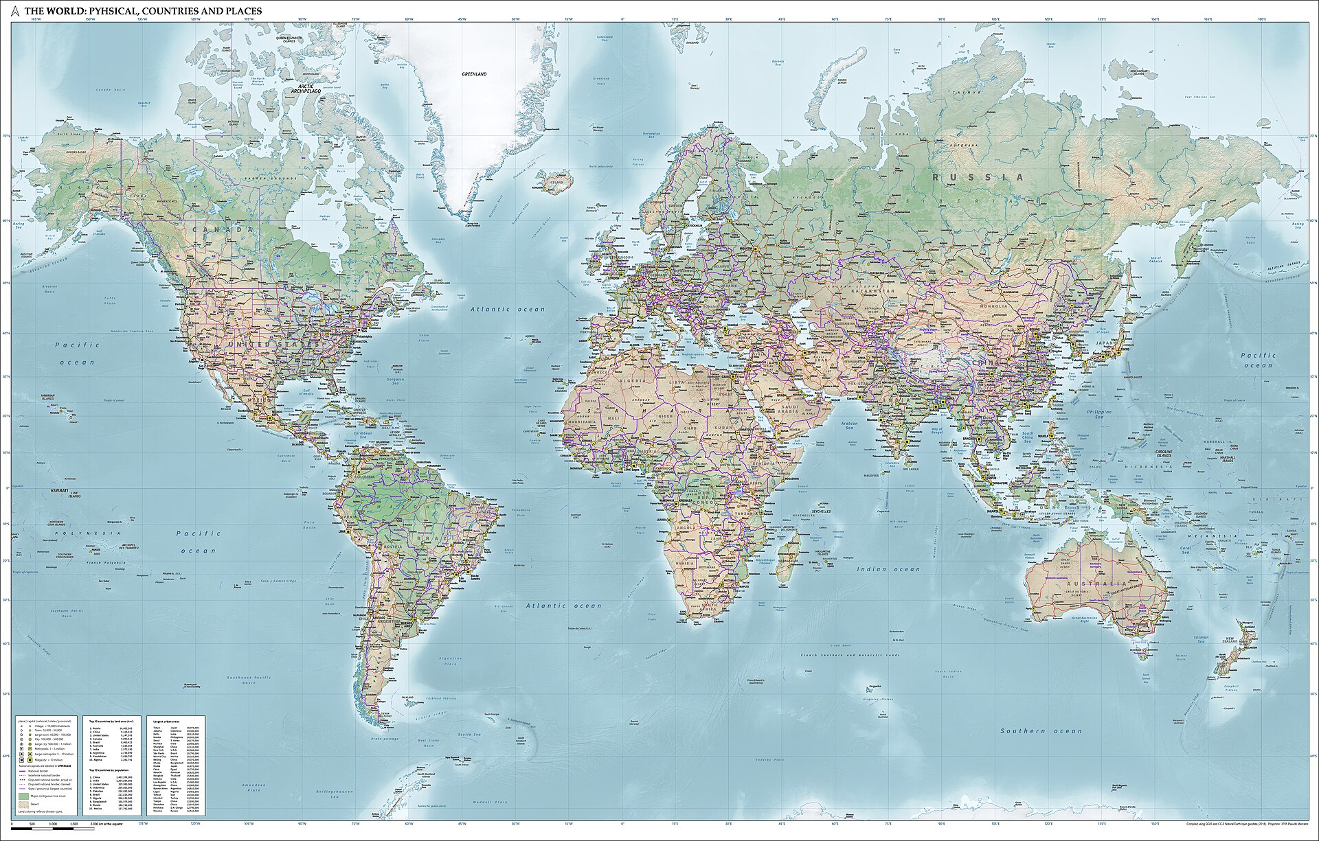 Political map of the world
